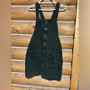 Blue Spice Green Corduroy Dress